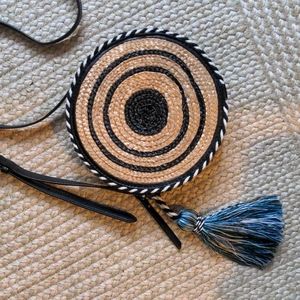 Rebecca Minkoff Straw Circle Crossbody Bag (LIKE-NEW)